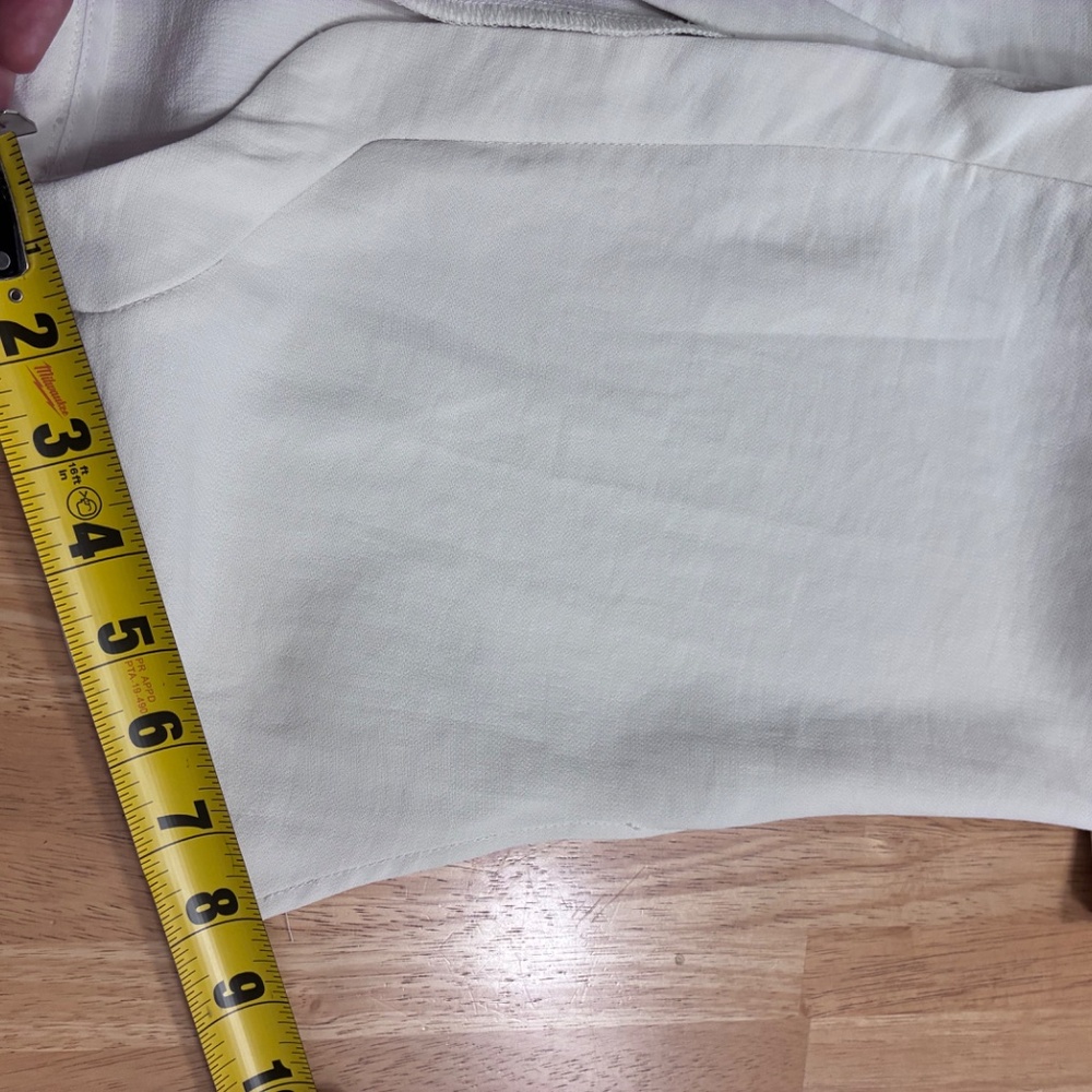 Zara Cream Jumpsuit with Brown Belt - Picture 9 of 9